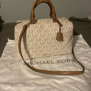 Michael Kors large vanilla satchel